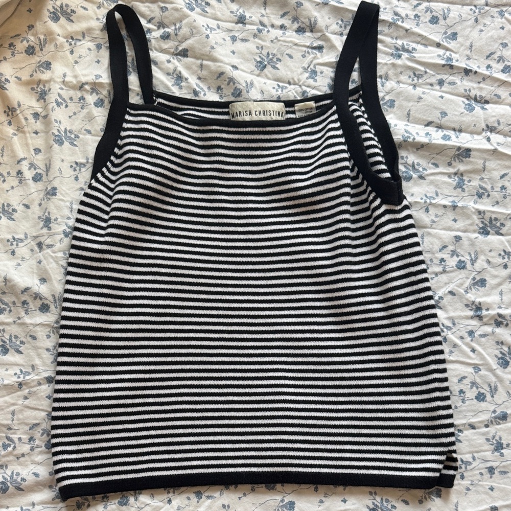 Marisa Christina Striped Tank Top vintage